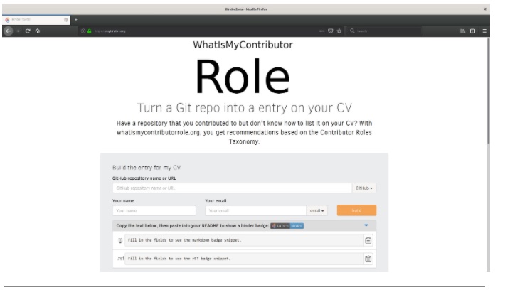 What is my contribution mock-up interface.