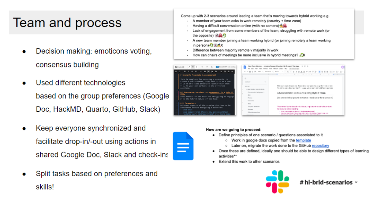 Team and processes